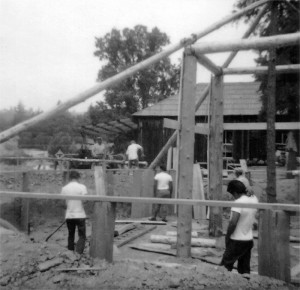 Building the Round House in 1965