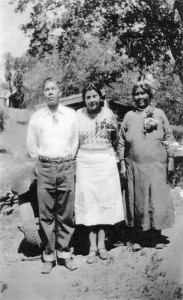 Leland Cox, Rose Colb, Lena Cox at the Tuolumne Rancheria